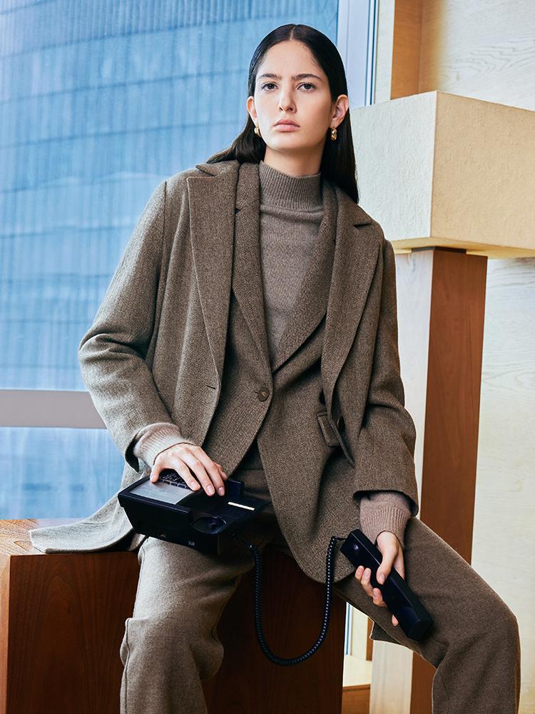 Washable Wool Mid-Length Coat Product Image