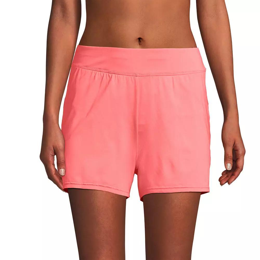 Women's Lands' End 3" Chlorine Resistant Smoothing Control Swim Shorts, Size: 4, Wood Lily Product Image