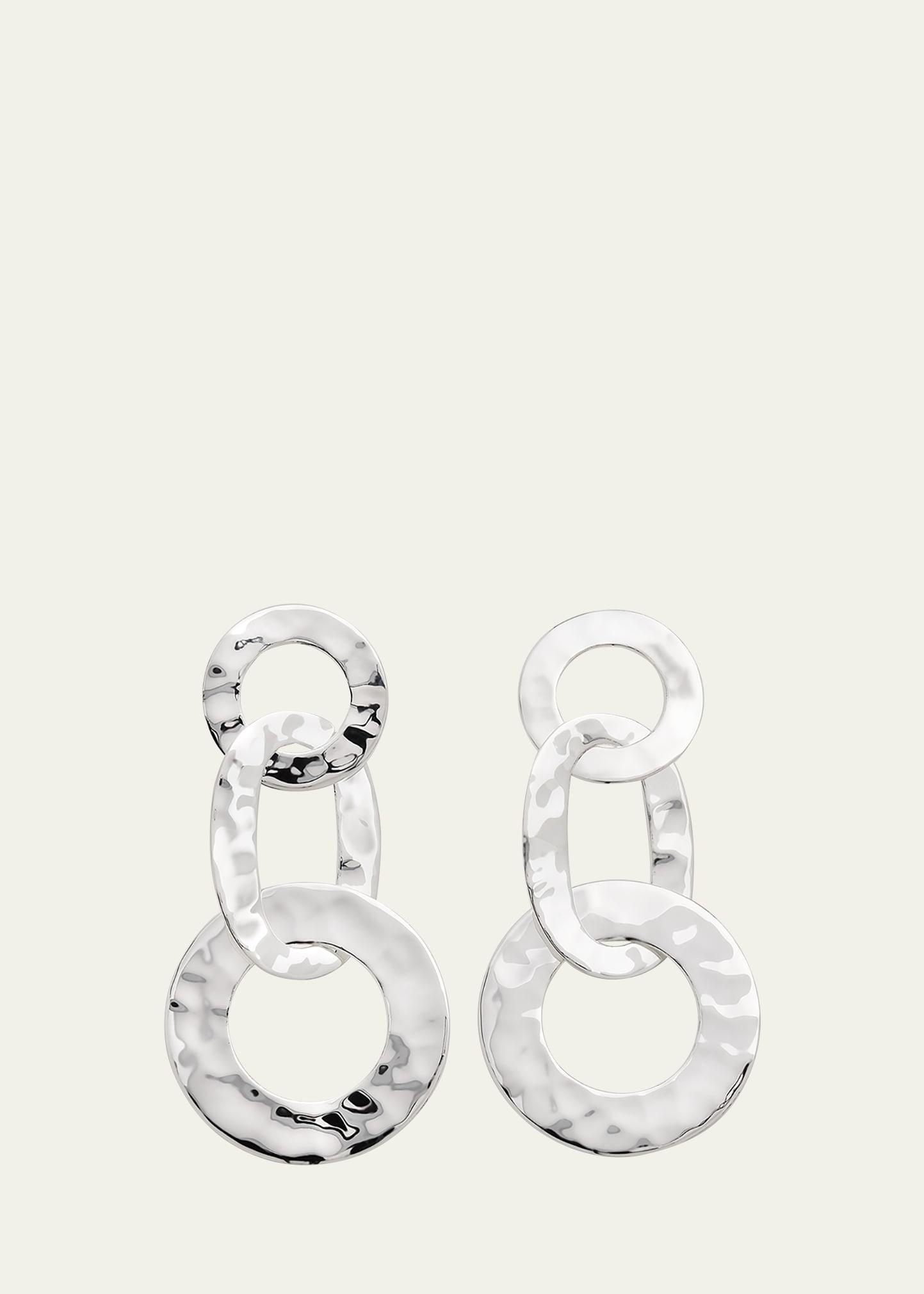 Roma Links Post Earrings in Sterling Silver Product Image