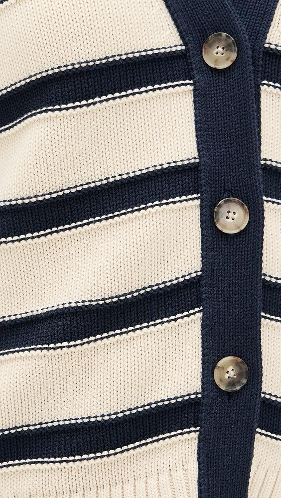 Madewell Oversized Cotton Cardigan in Stripe | Shopbop Product Image