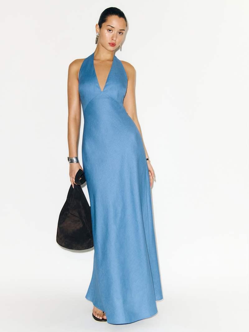 Petites Delilah Linen Dress Product Image