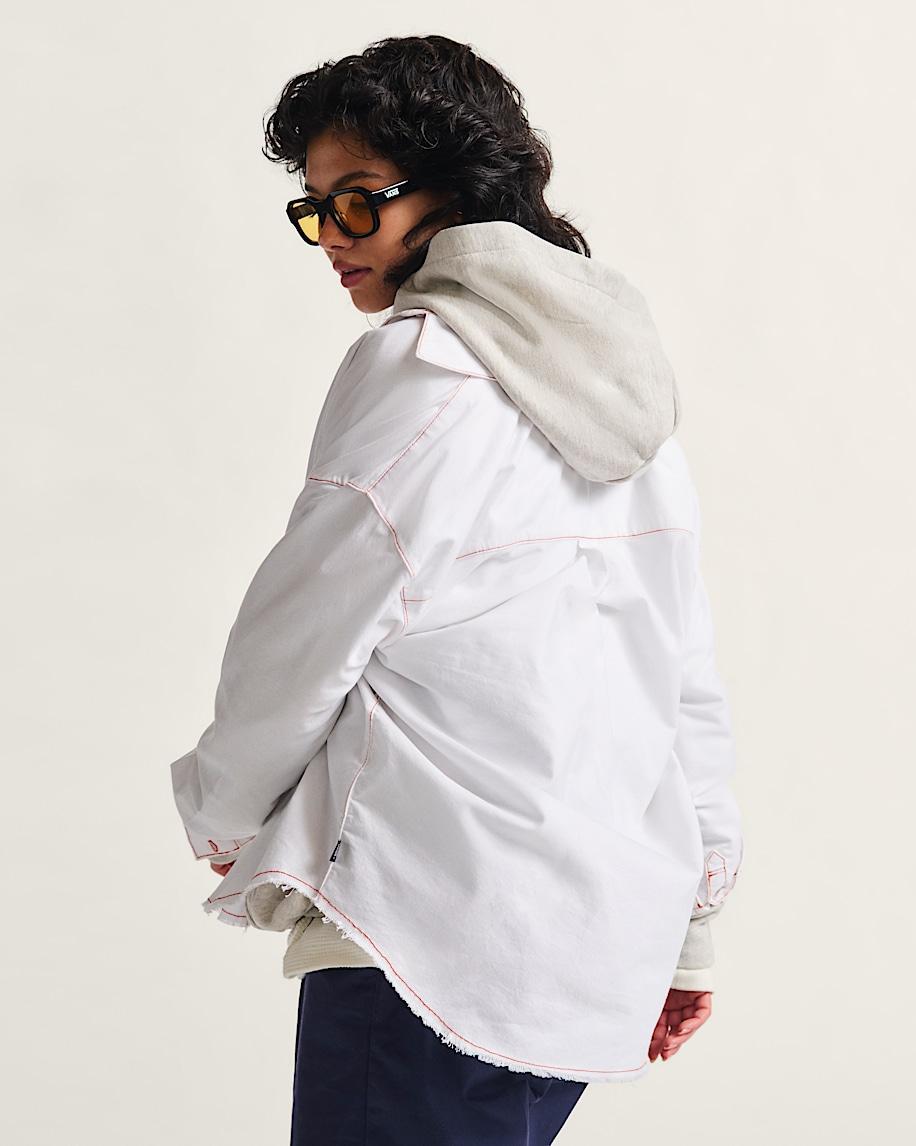 Gillian Button Up Shirt in White| Vans US Product Image