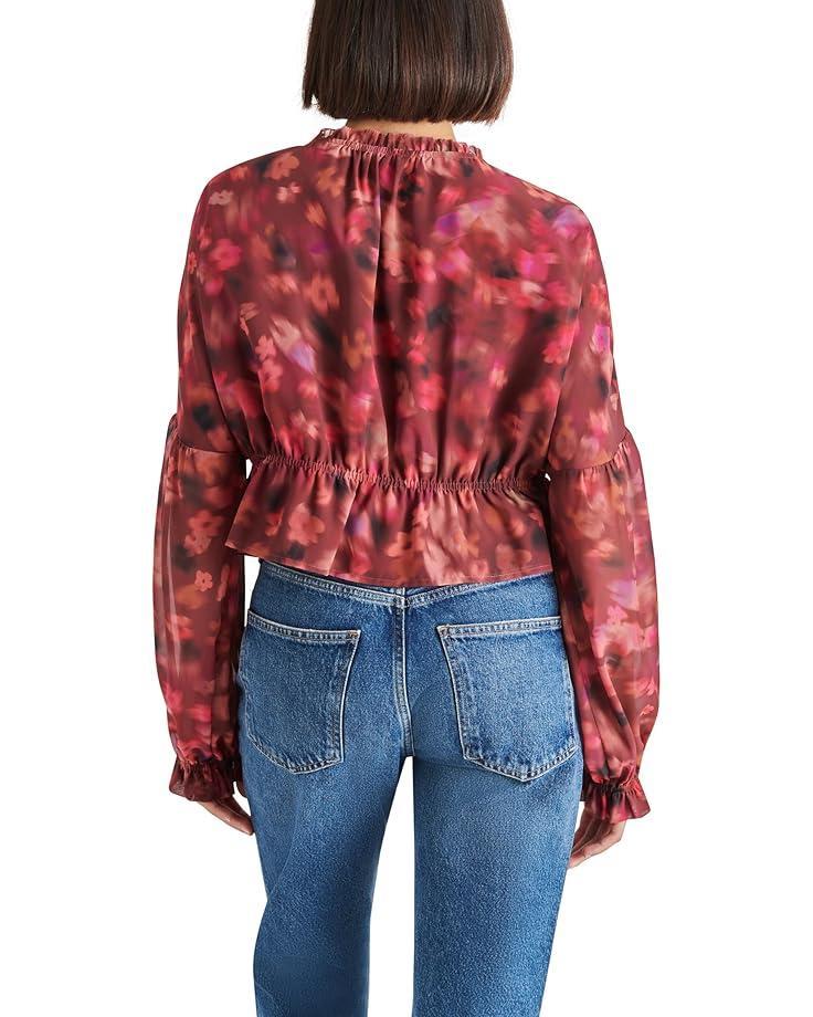 Long Sleeve Smocked Cuff Blouse Product Image