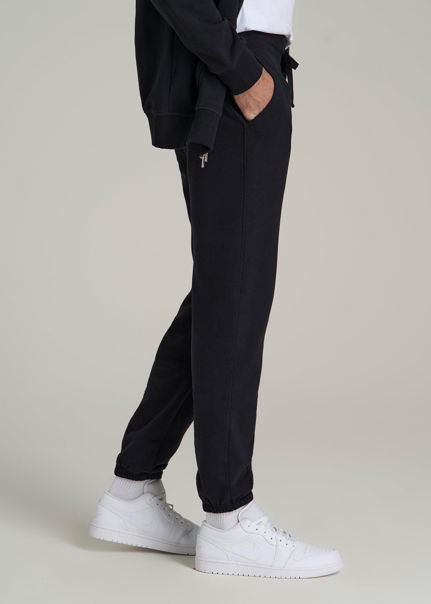 Wearever 2.0 Fleece Sweatpants for Tall Men in Black Product Image