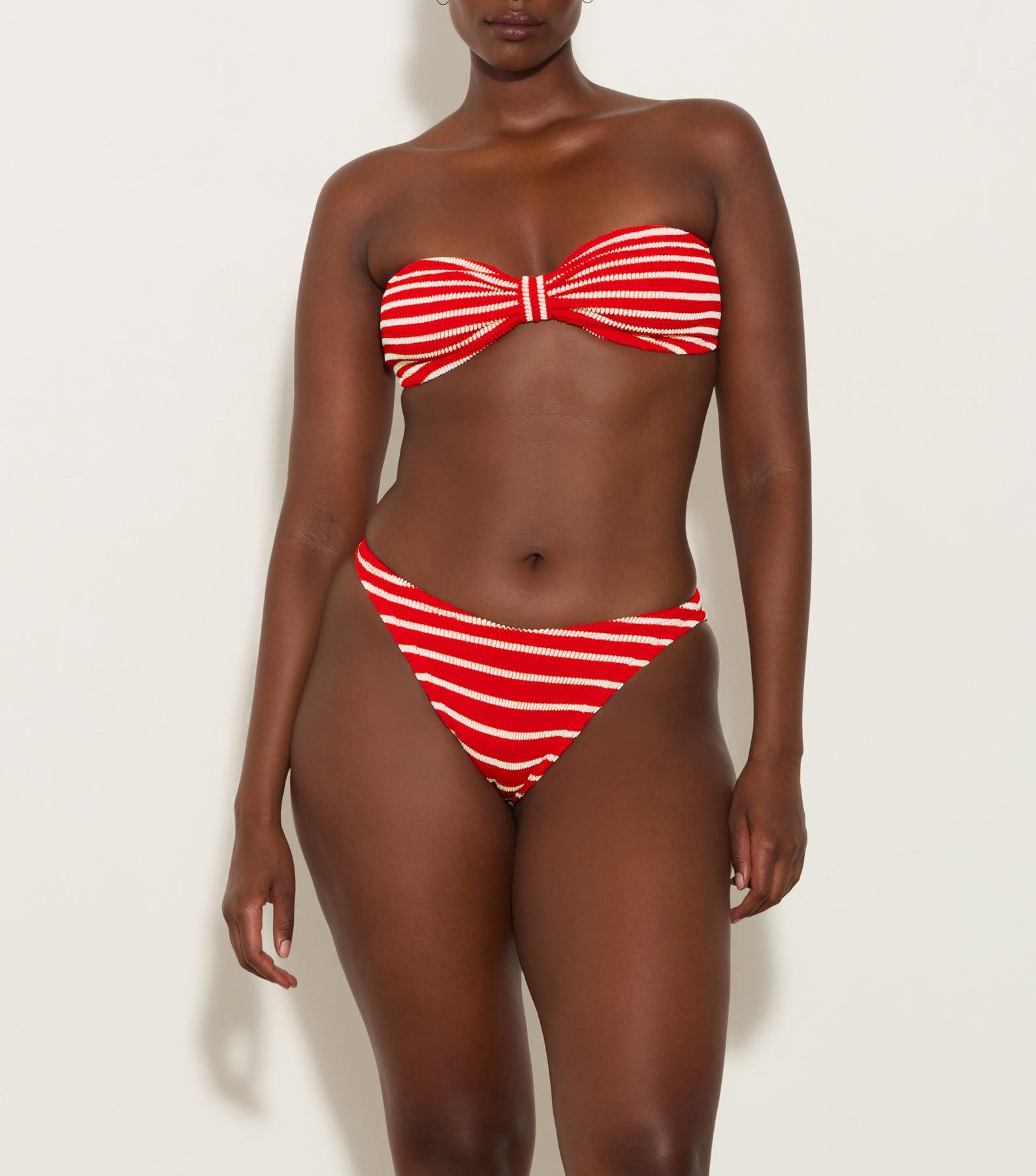 Jean Bikini - Red/White Stripe Product Image
