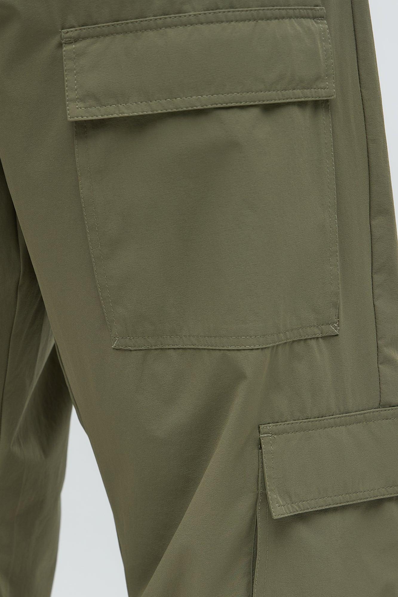 Straight Many Phases Cargo Pants - Olive Product Image