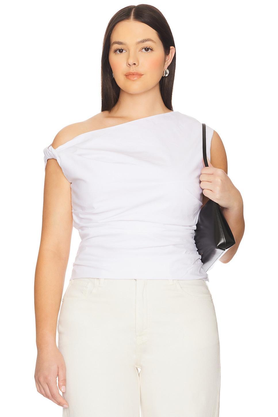 Poplin Off Shoulder Top Good American Product Image