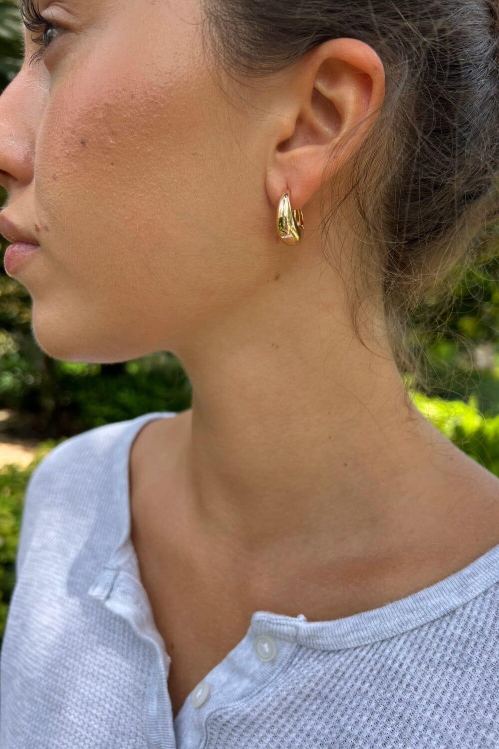 Chunky Hoop Earrings Product Image