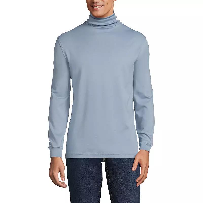 Big & Tall Lands End Super Soft Supima Turtleneck, Mens Product Image