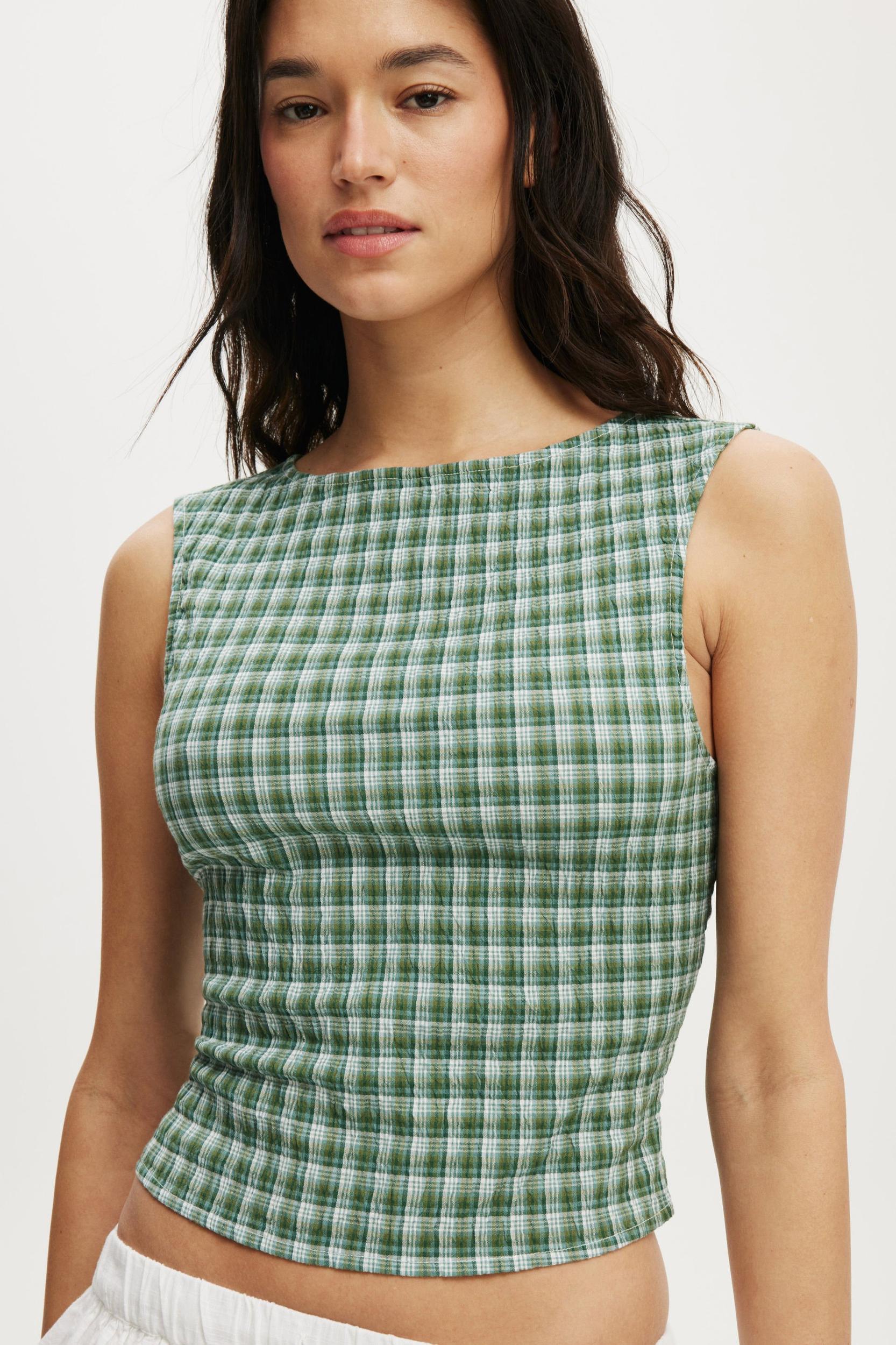 Alina Shirred Boat Neck Top Product Image