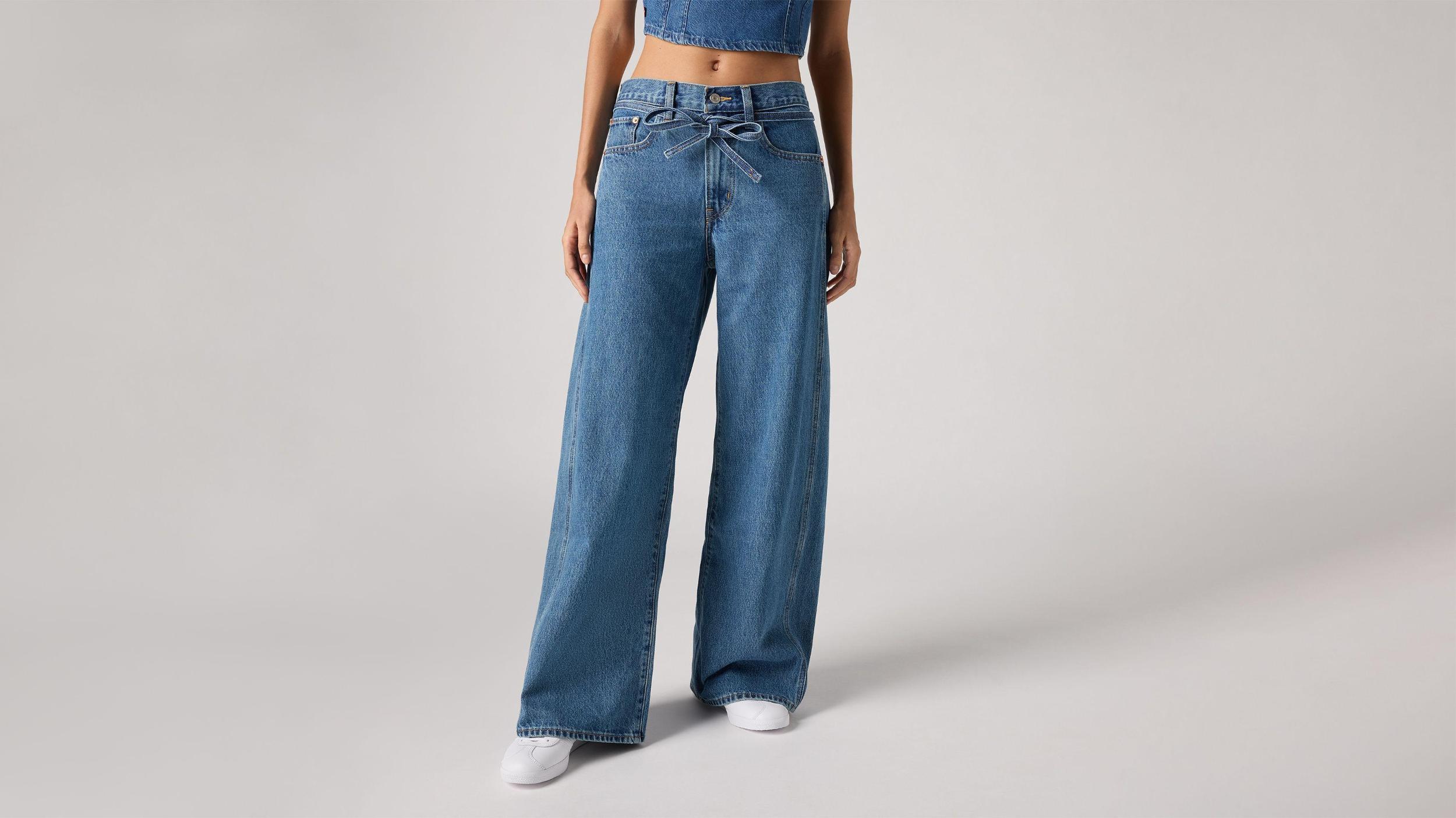 XL Baggy Straight Seamed Women's Jeans Product Image