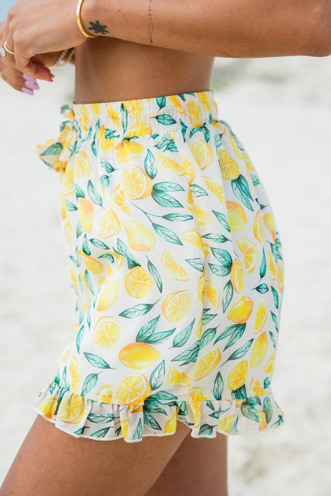 Every Summer In Summer Sunshine Pull On Chiffon Shorts FINAL SALE Product Image