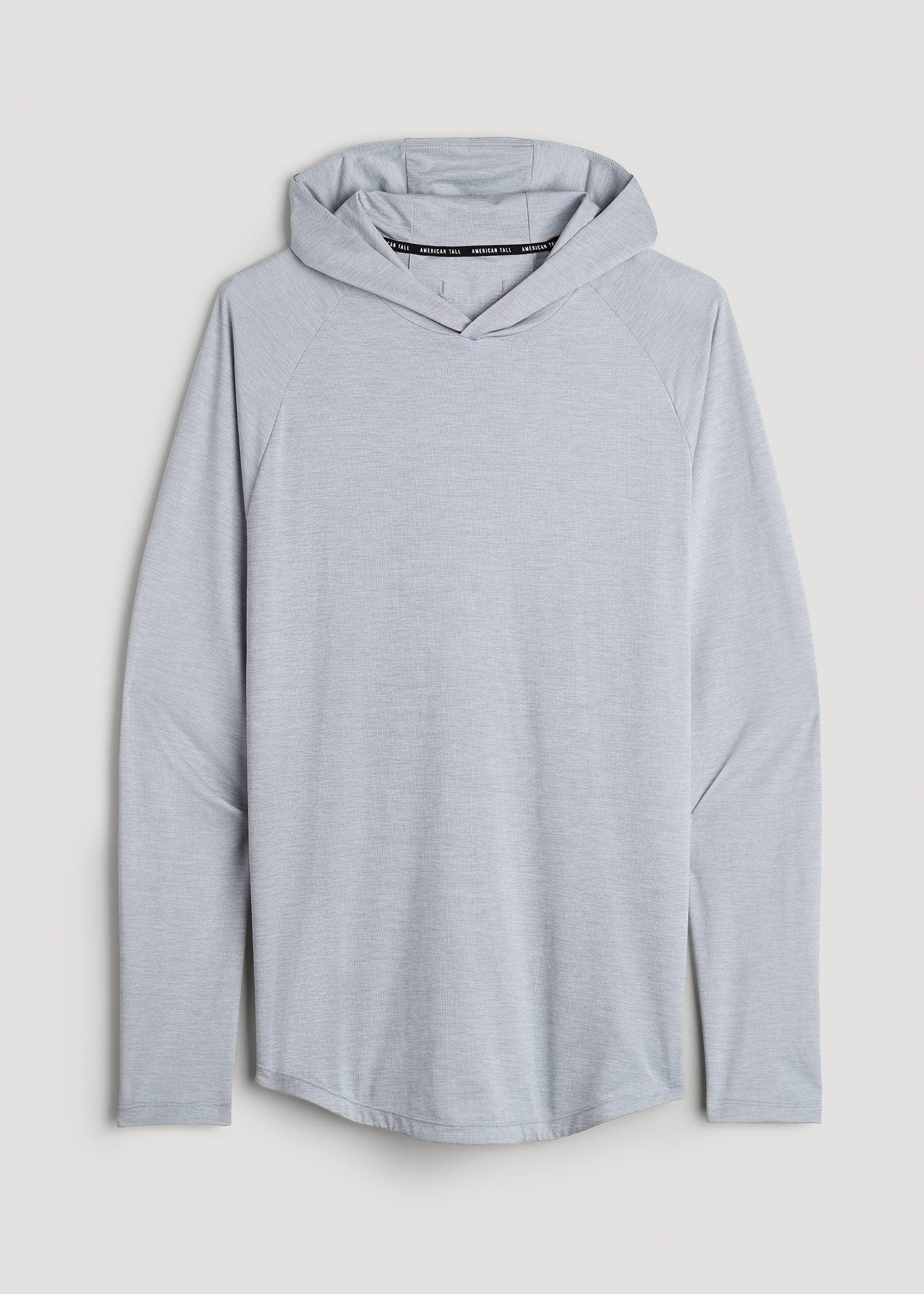 Men's A.T. Performance Training Tall Hoodie in Light Silver Product Image