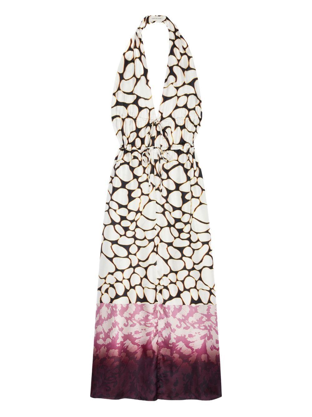 abstract-print maxi dress Product Image