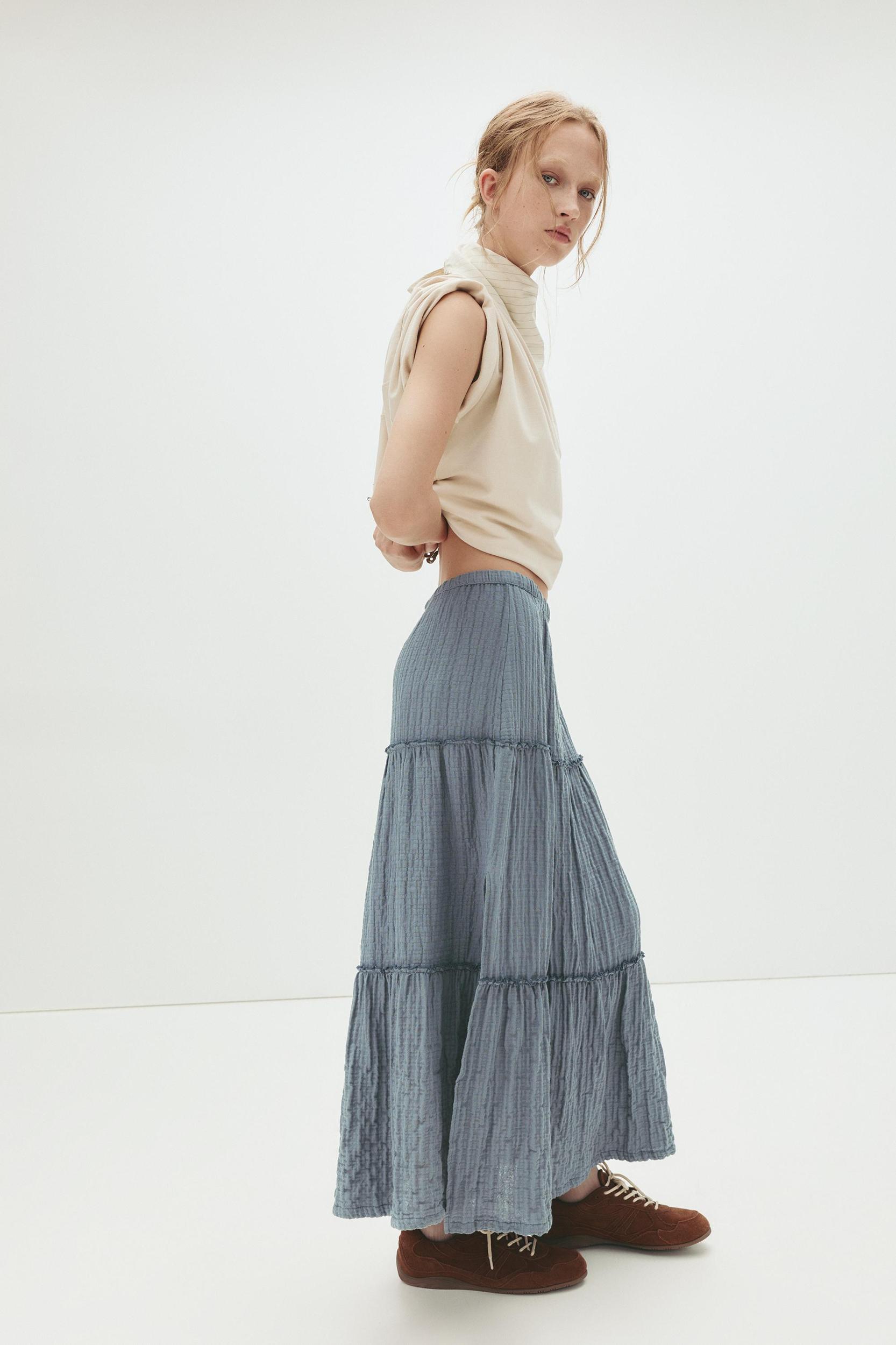Panelled midi skirt Product Image