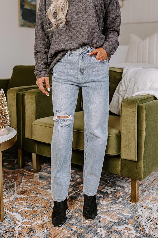 Risen The Bolt High Waist Jean in Light Wash Product Image