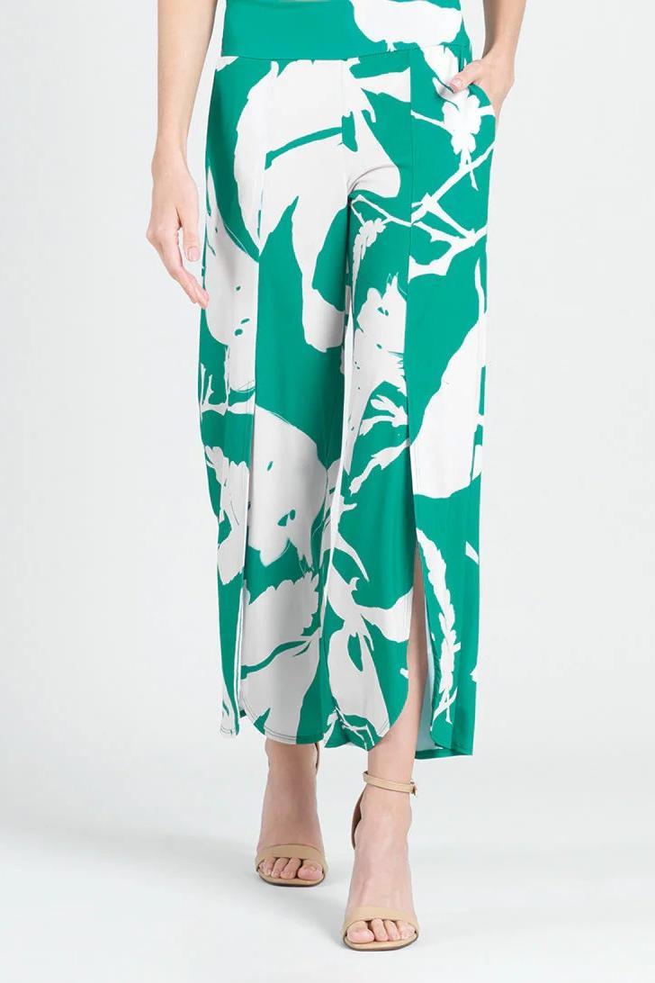 Floral Print Front Slit Ankle Petal Pant Product Image