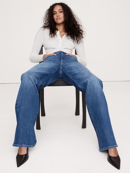 High-Rise Relaxed Flare Jean Product Image