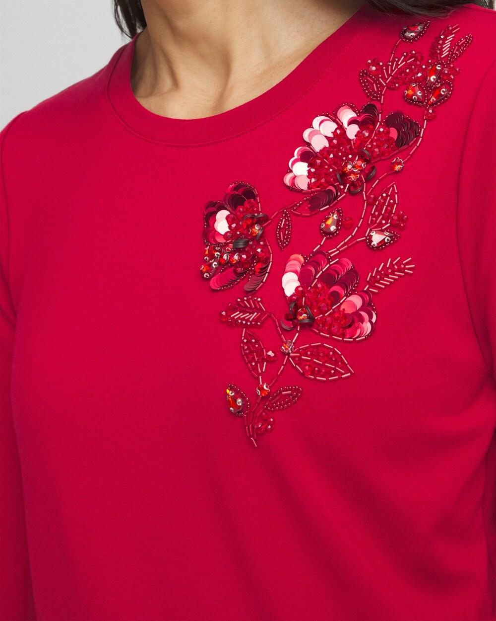 Embellished Ponte Top Product Image