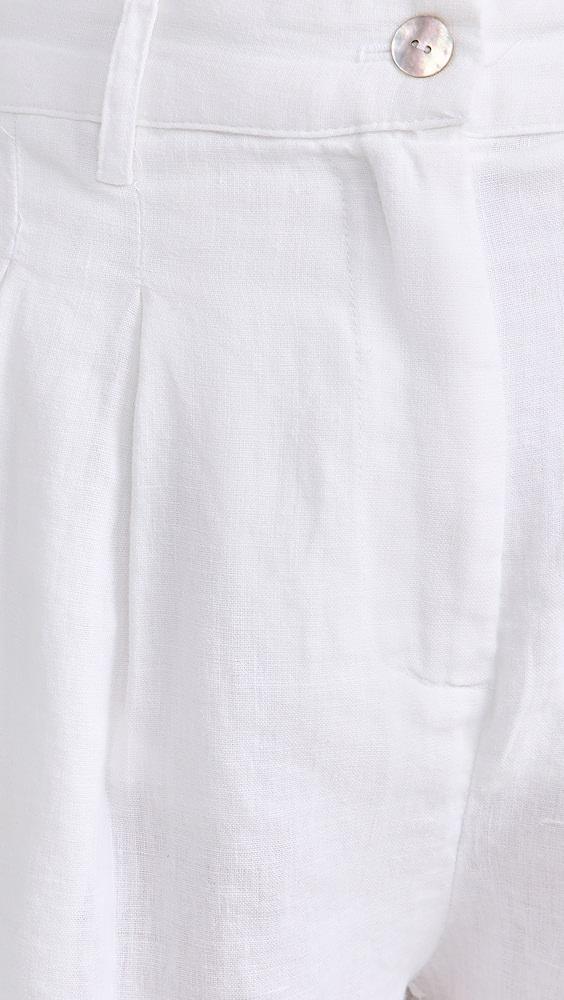 DONNI. The Linen Pleated Shorts | Shopbop Product Image