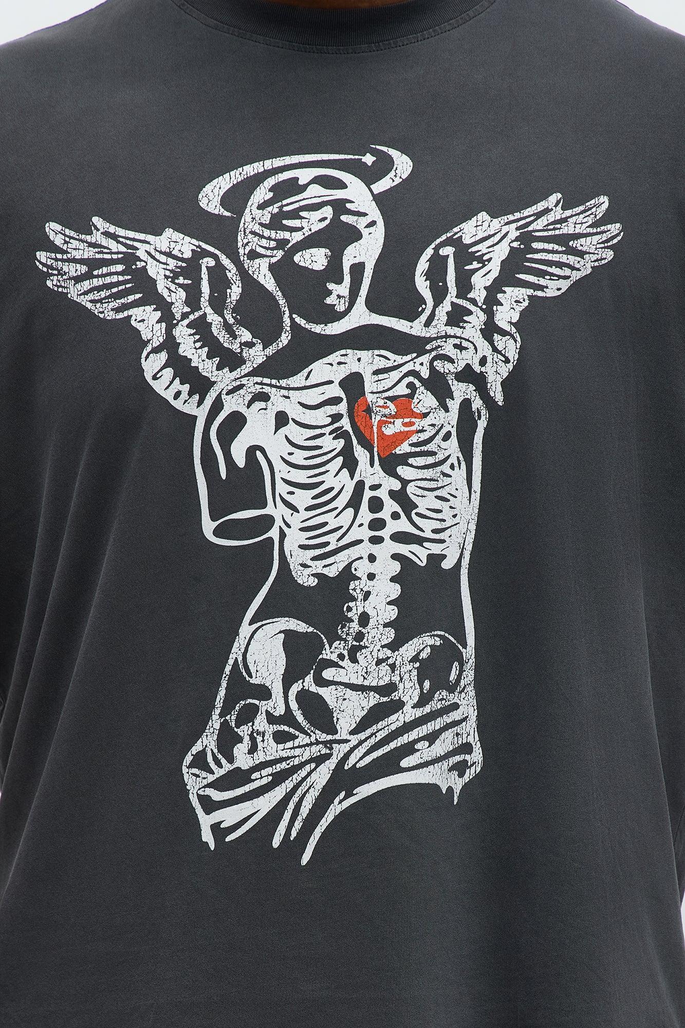 Halos & Heartbreakers Club Short Sleeve Tee - Black Wash Product Image