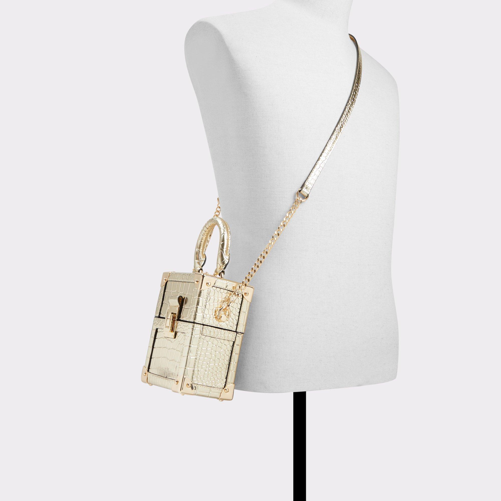 ALDO Zephyrinex - Women's Top Handle Handbag - Gold Product Image