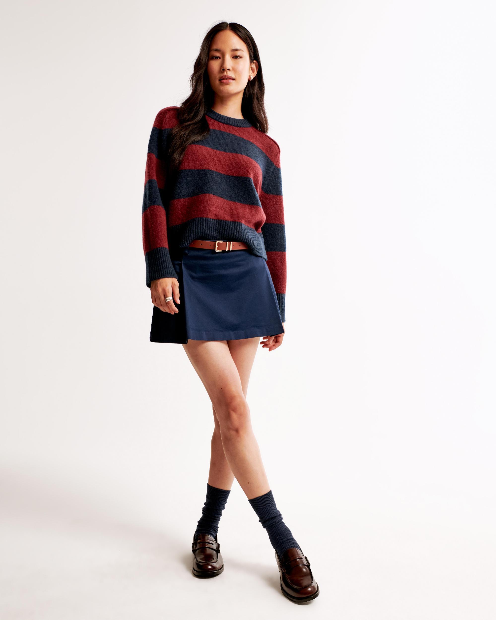 Mid Rise Pleated Mini Skort Product Image