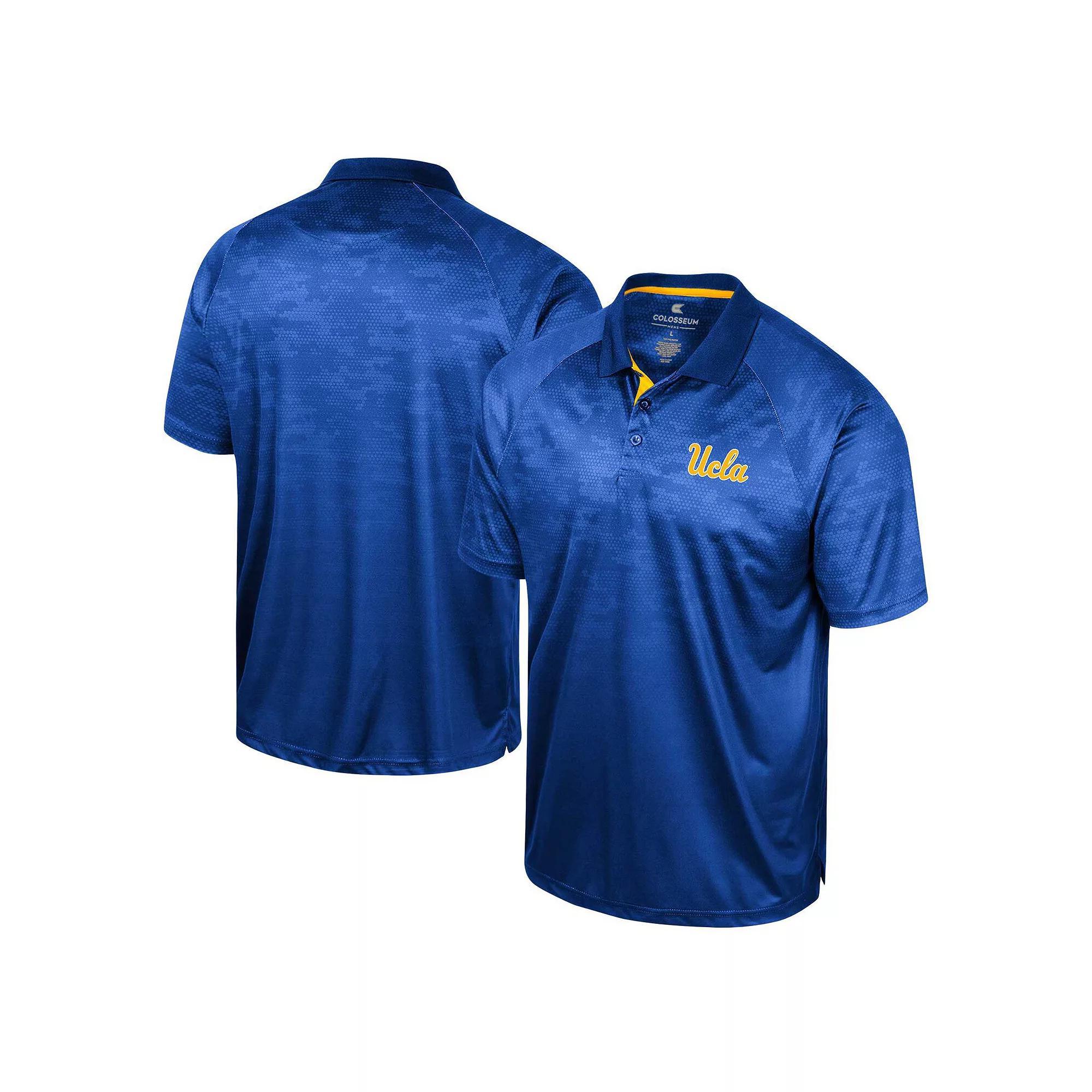 Men's Colosseum Blue UCLA Bruins Honeycomb Raglan Polo, Size: XL Product Image