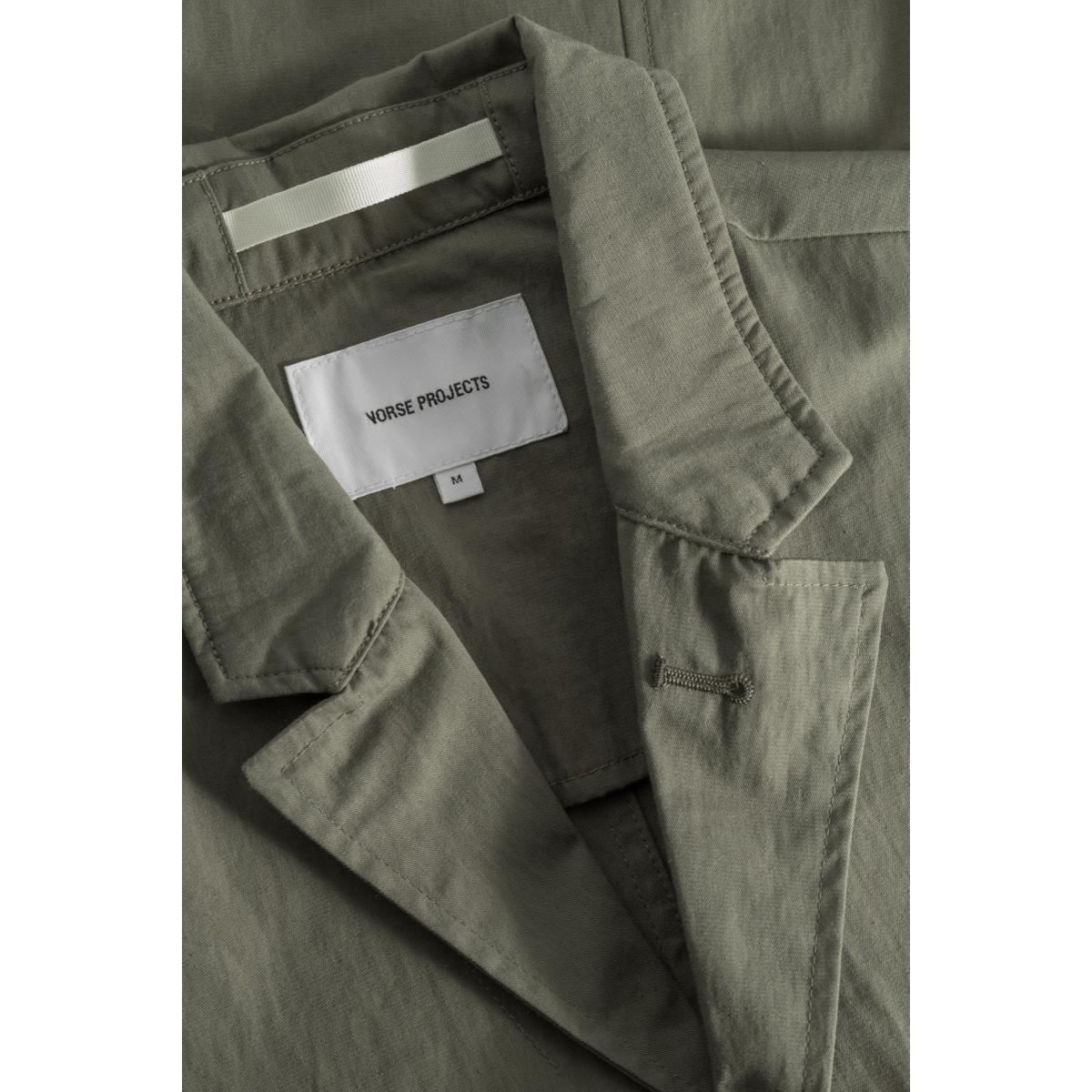 Nilas Fine Broken Twill Work Jacket Sediment Green Product Image