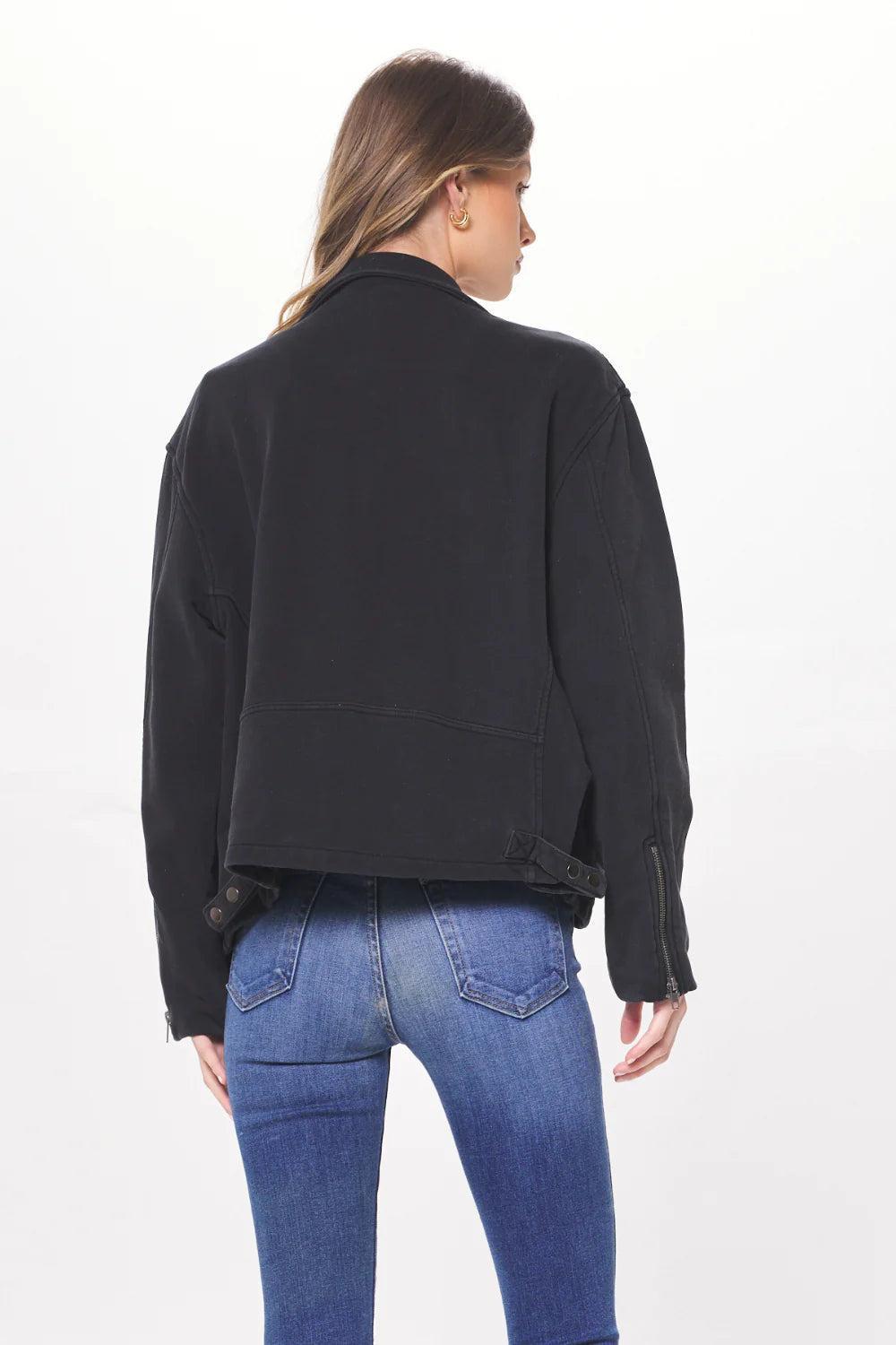 Garment Dye Moto Jacket Product Image