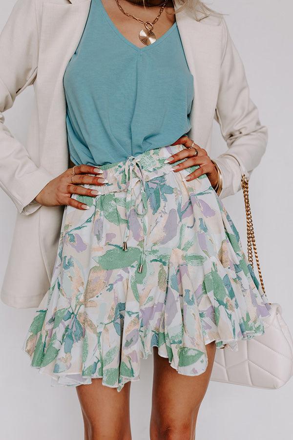 Daytona Daze Skort In Green Product Image