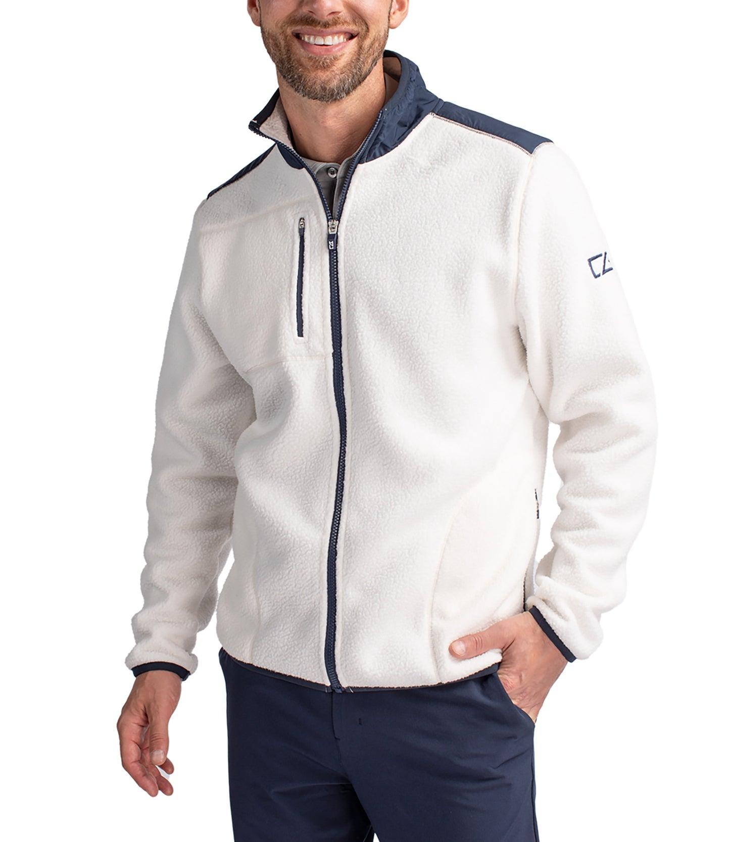 Cutter & Buck Cascade Eco Sherpa Mens Big & Tall Fleece Jacket Product Image