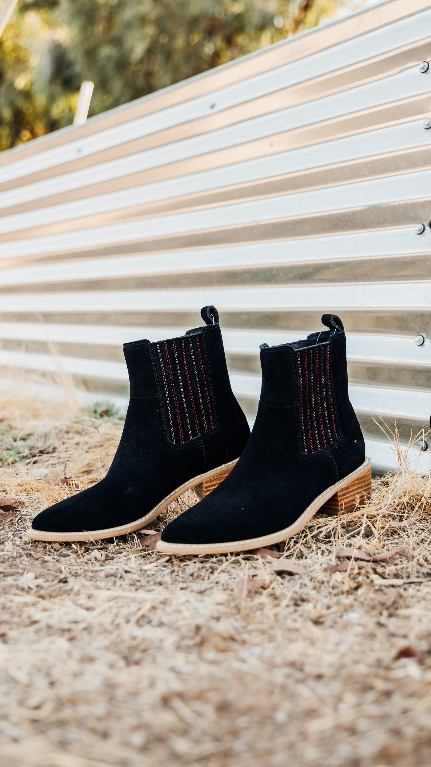 Leonor Suede Ankle Boot in Taupe (Online Exclusive) Product Image