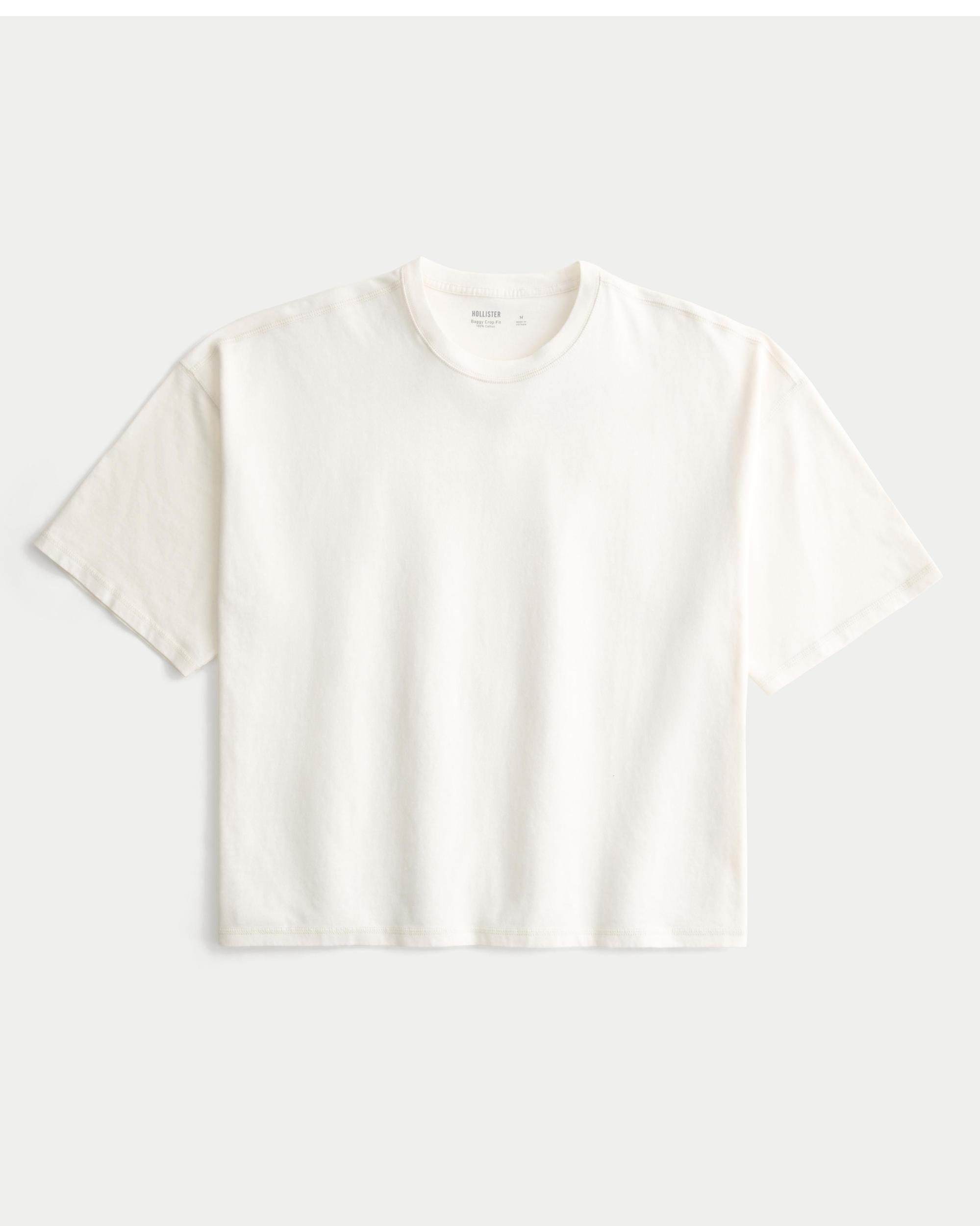 Baggy Crop Crew T-Shirt Product Image
