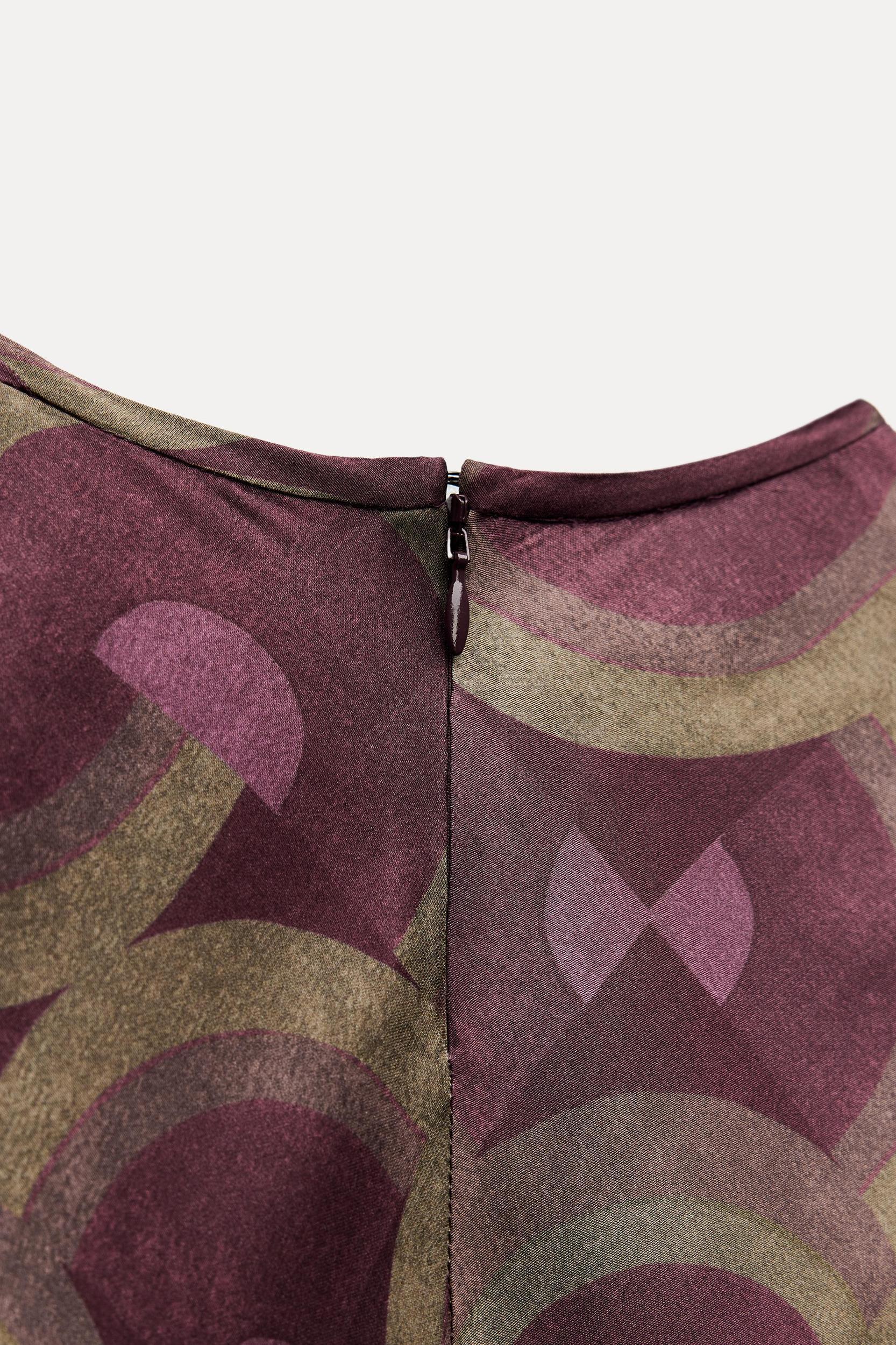 GEOMETRIC PRINT DRESS ZW COLLECTION Product Image
