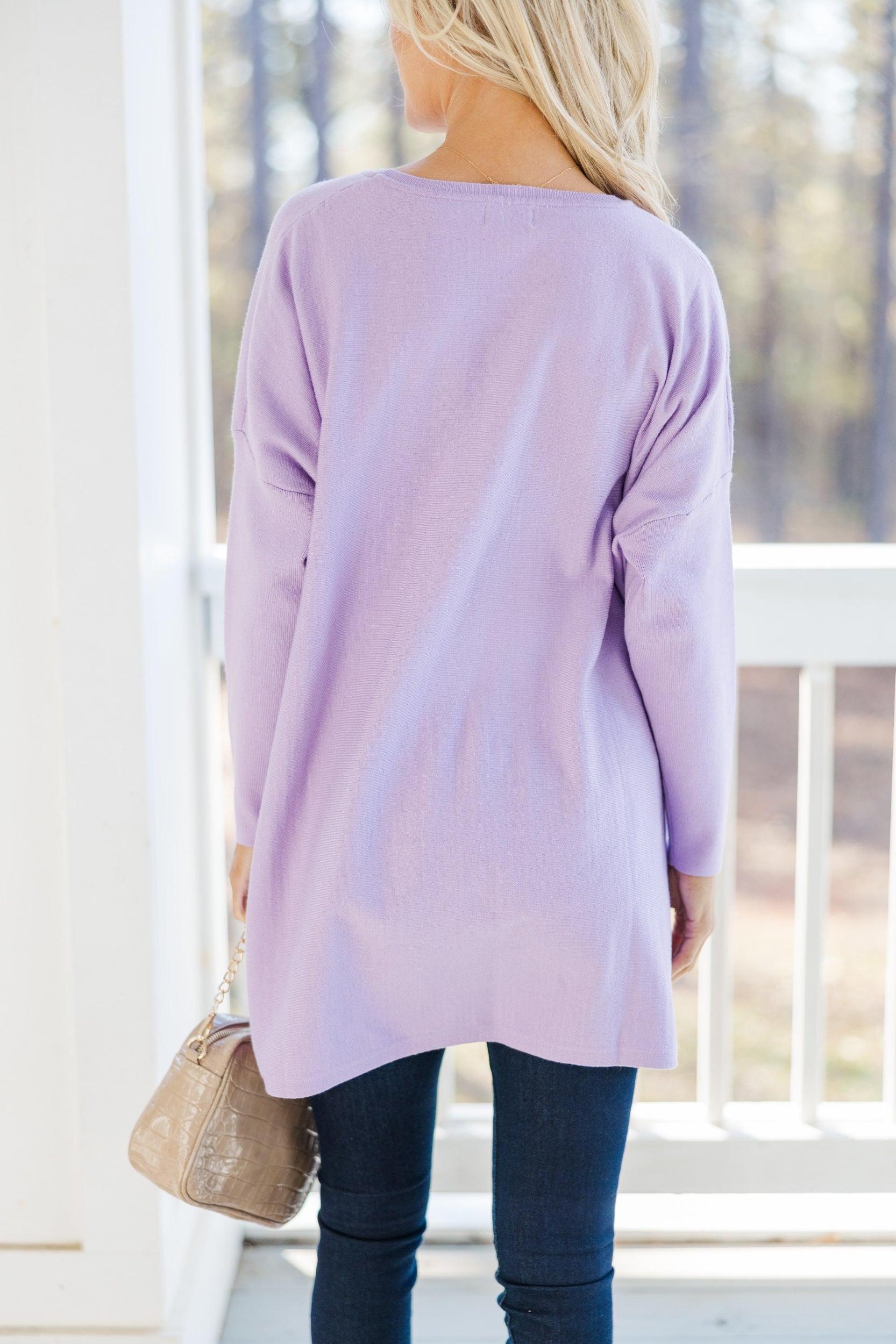 Loving My Life Lavender Purple Pocket Tunic Female Product Image