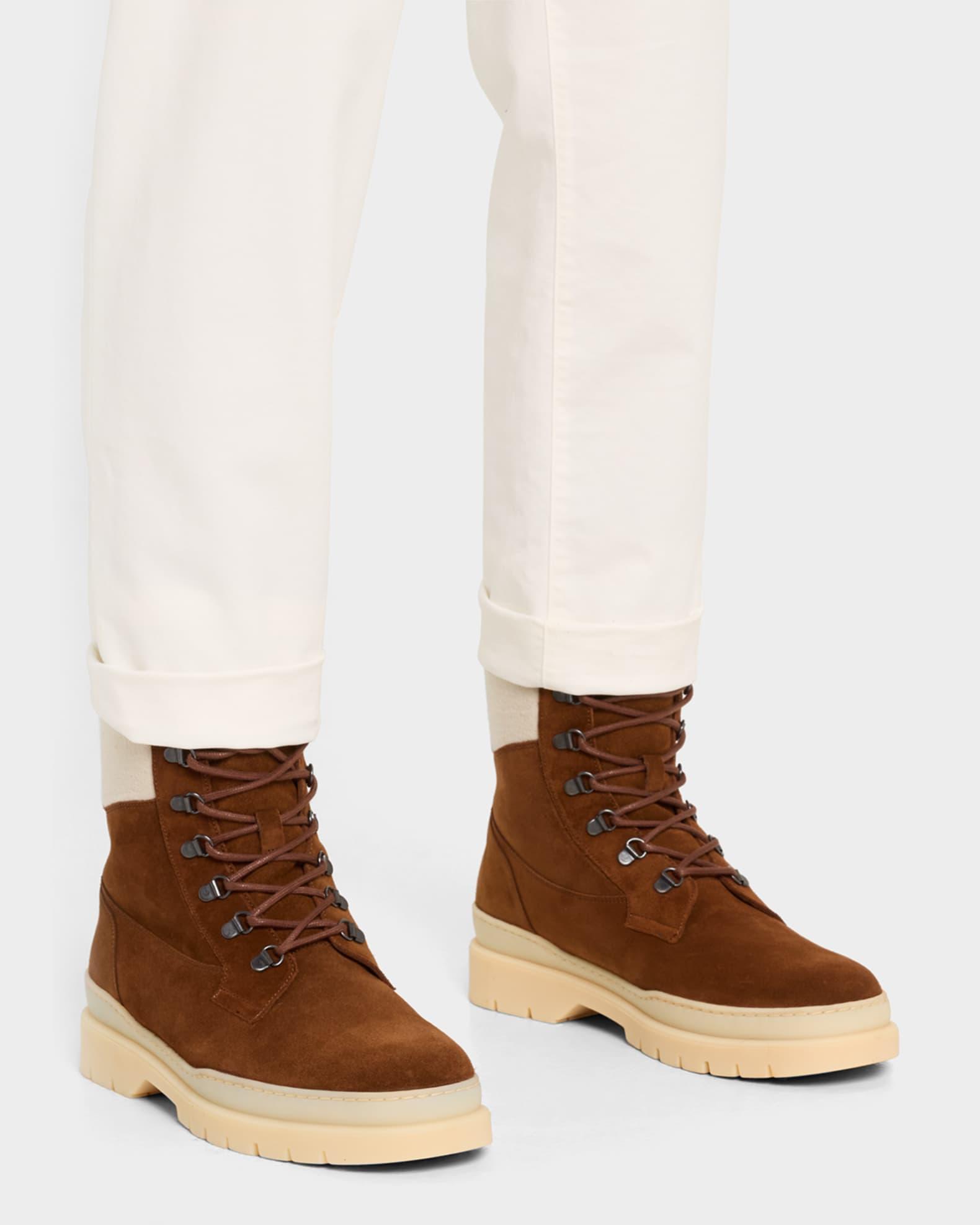 Mens Gravel Walk Suede Shearling Lace-Up Ankle Boots Product Image