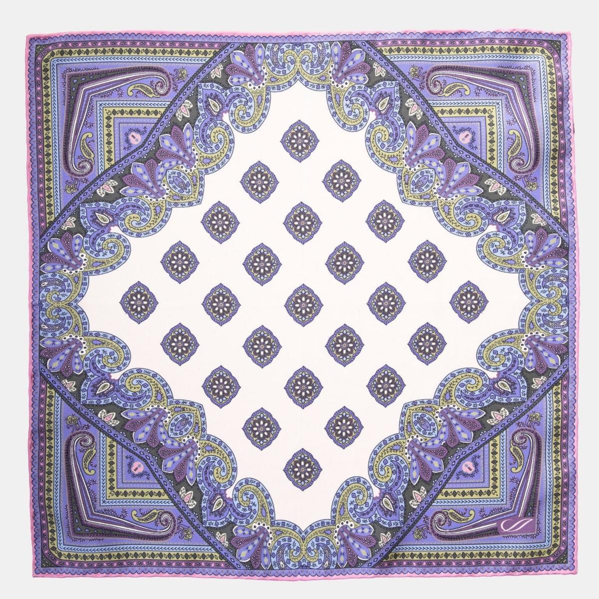 Elizabetta Lugano - Silk Pocket Square for Men in White at Nordstrom Product Image