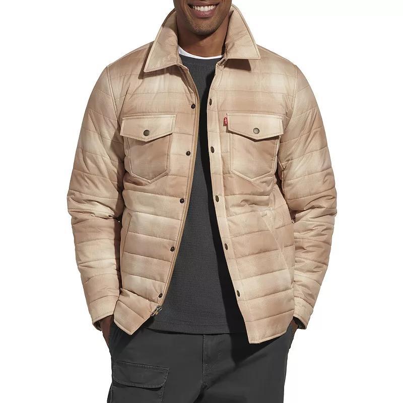 Men's Levi's® Quilted Shacket, Size: Medium, Brown Product Image