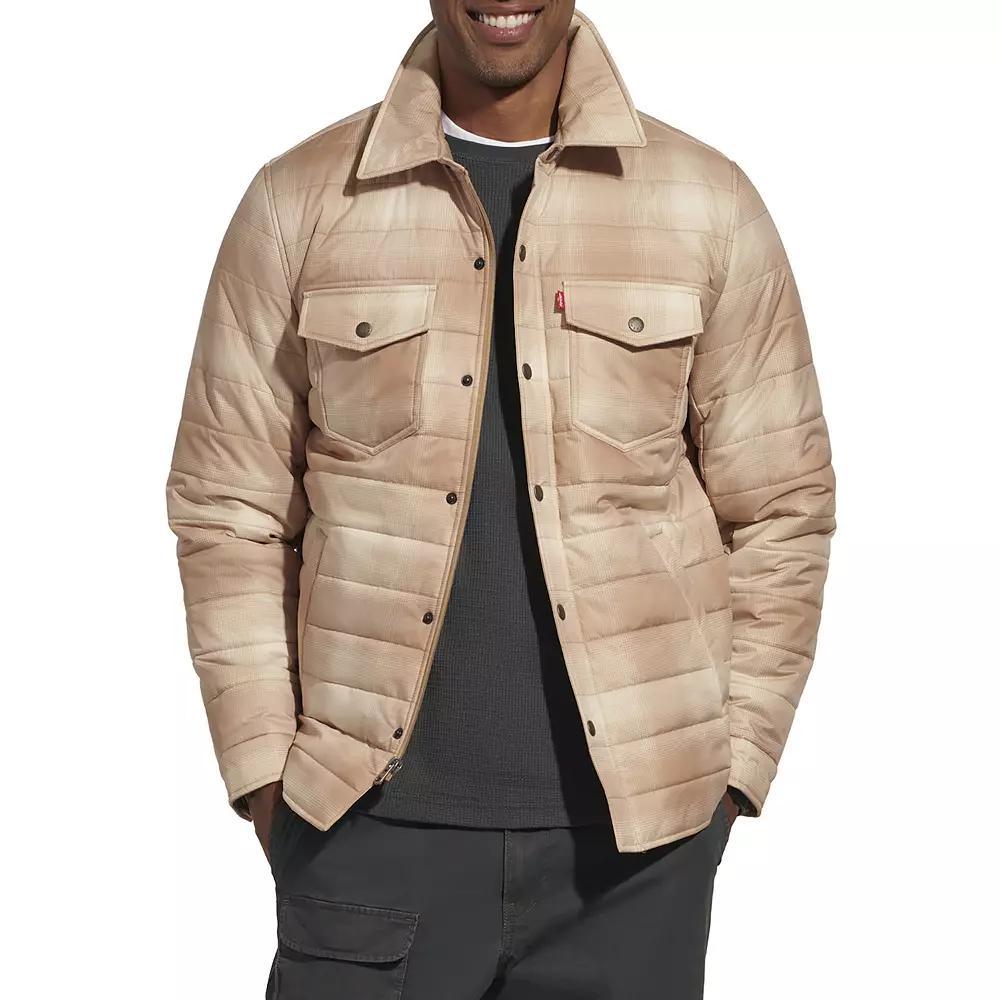 Men's Levi's® Quilted Shacket, Size: Medium, Brown Product Image