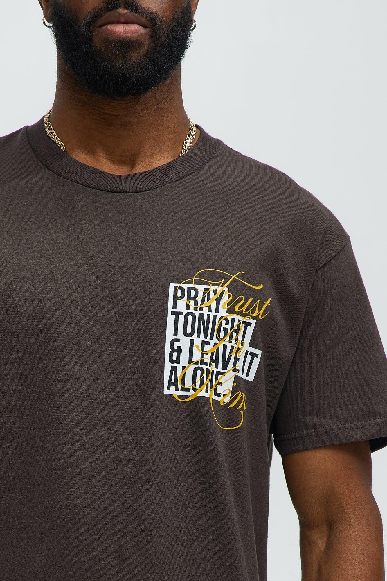 Trust In Him Short Sleeve Tee - Brown Product Image