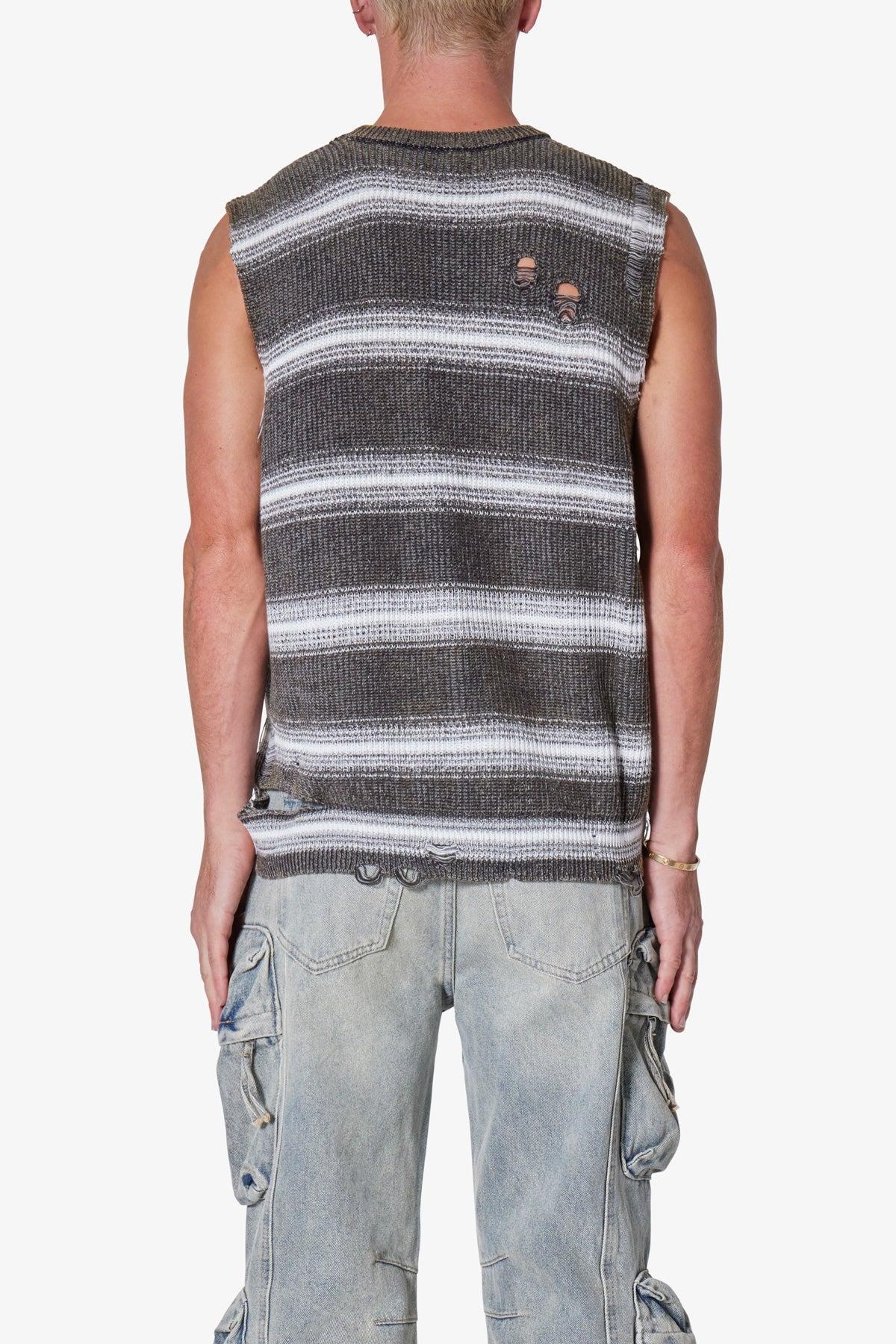 Destroyed Pullover Shirt - Black/White Product Image