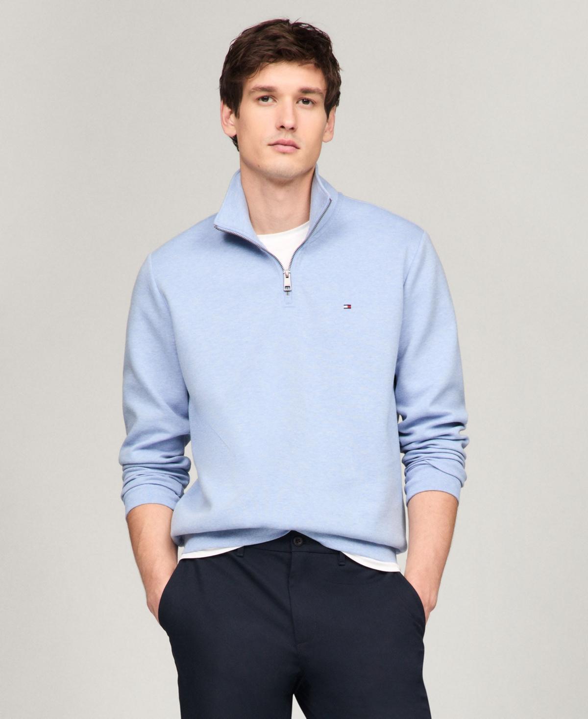 Tommy Hilfiger Mens Essential Intechno Knit Regular-Fit 1/4-Zip Sweatshirt Product Image
