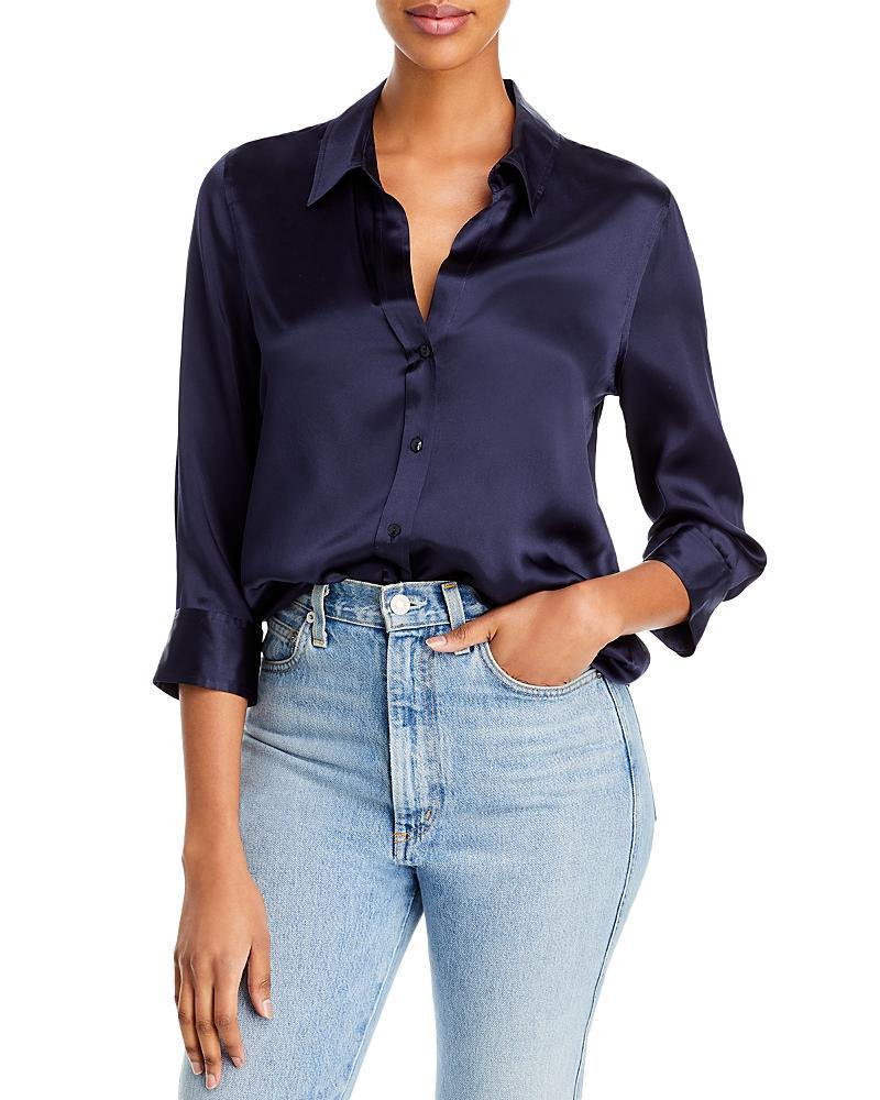 LAgence Dani Silk Charmeuse Blouse Product Image