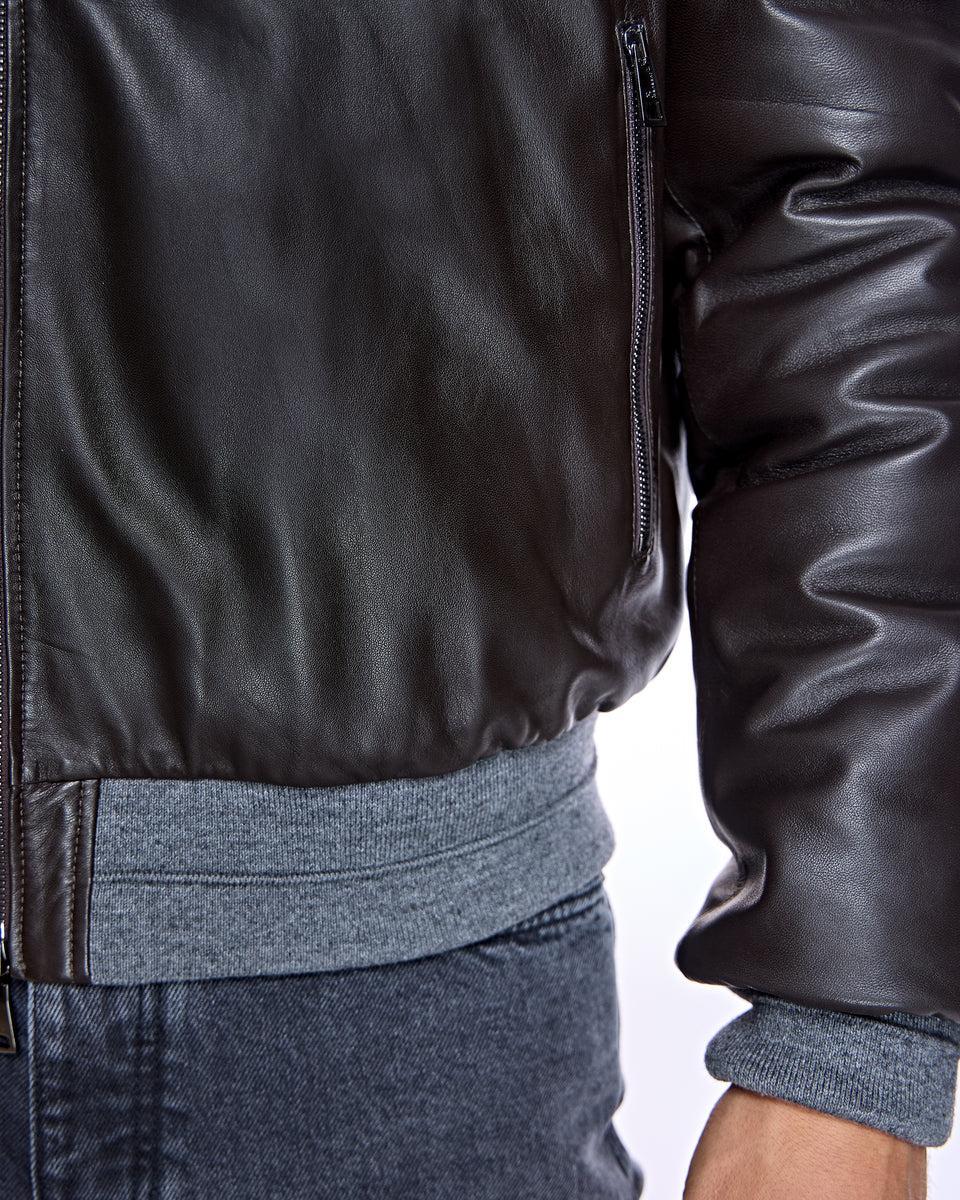 Reversible Men's Leather Jacket Product Image