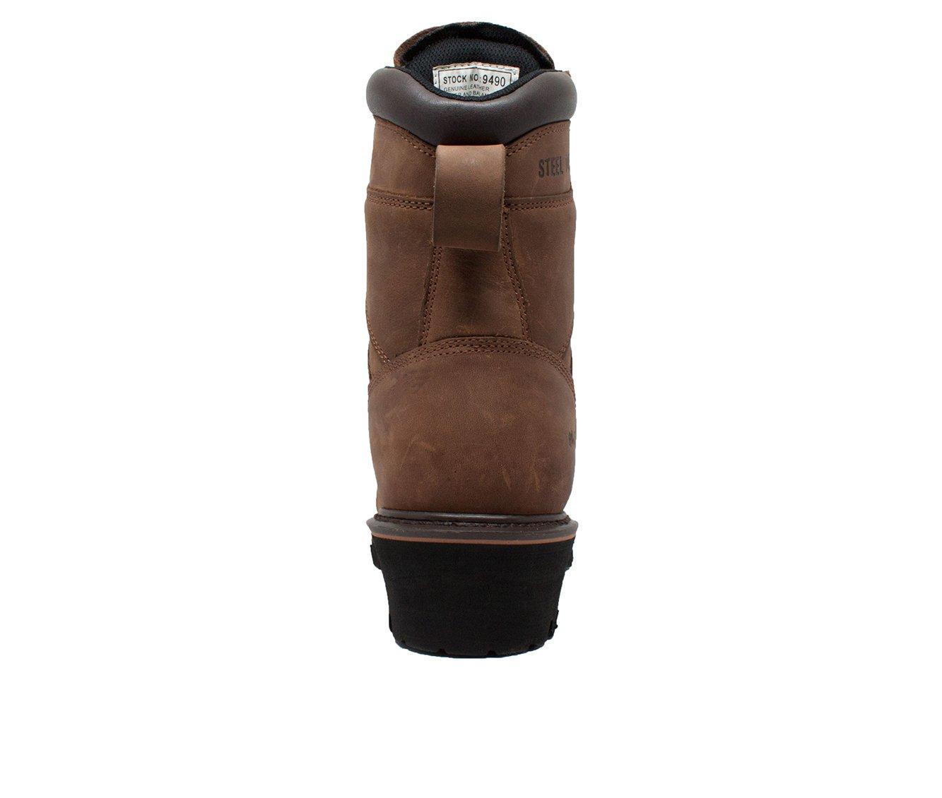 Men's AdTec 9" Steel Toe Super Logger Work Boots Product Image