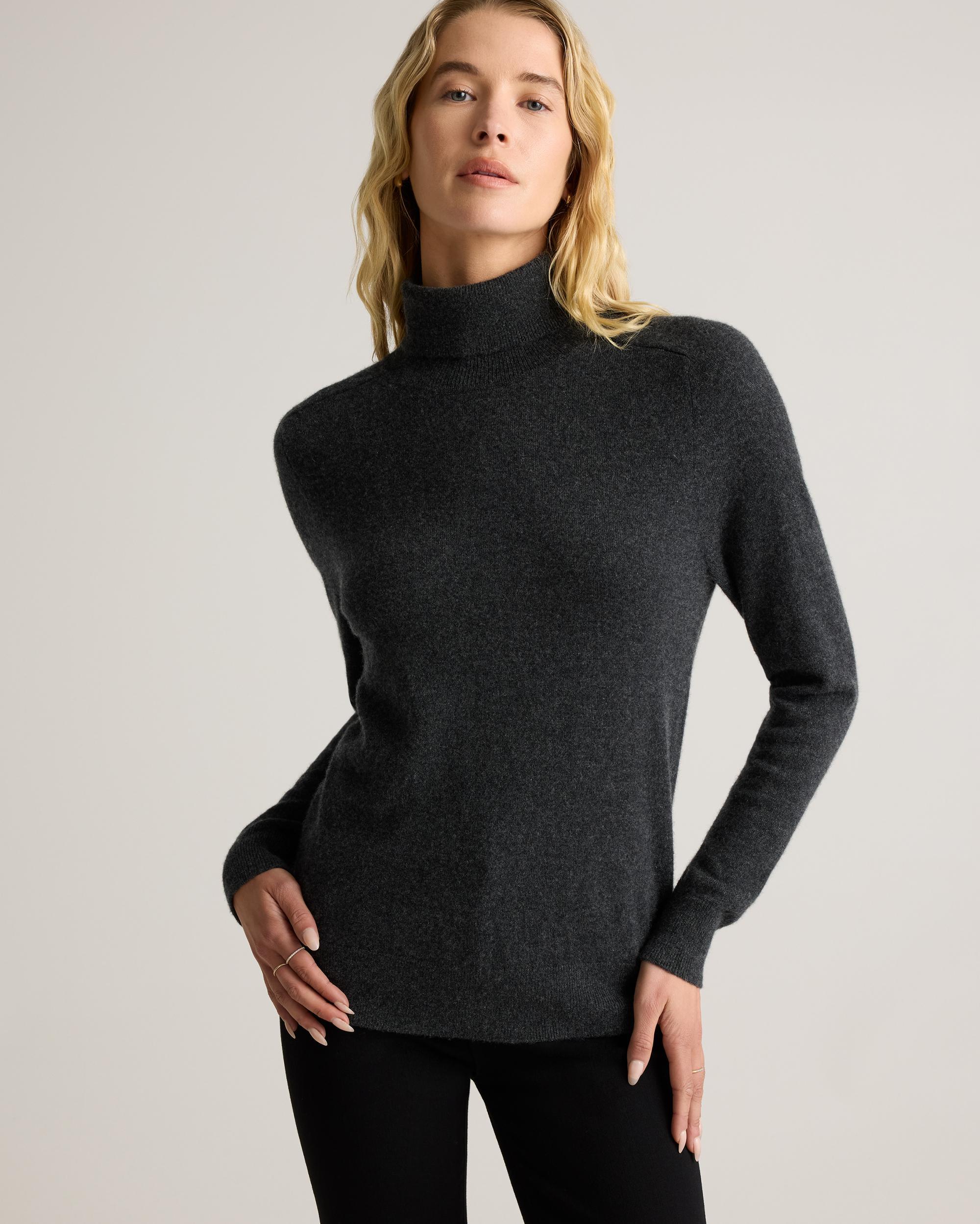 Quince | Women's Mongolian Cashmere Turtleneck Sweater Size XL Product Image