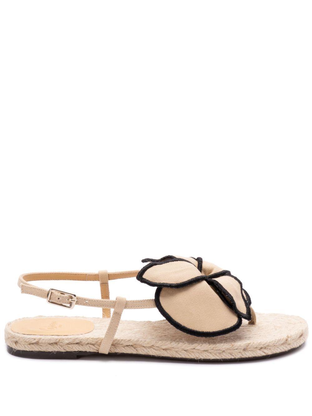 floral-appliqué sandals Product Image