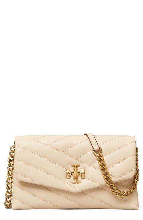 Womens Kira Chevron Leather Chain Wallet Product Image