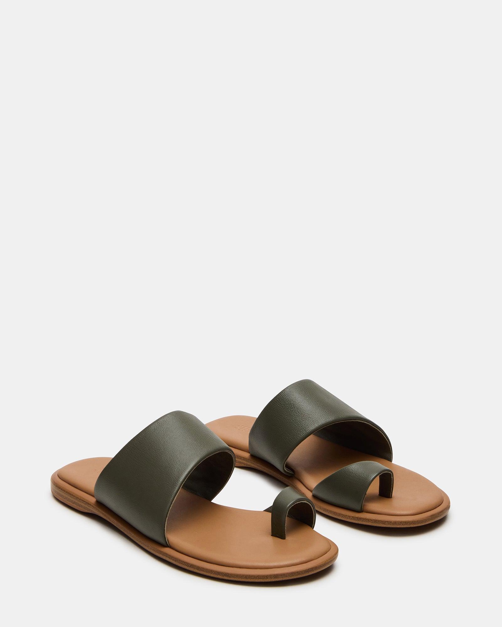 ZANI OLIVE LEATHER Female Product Image